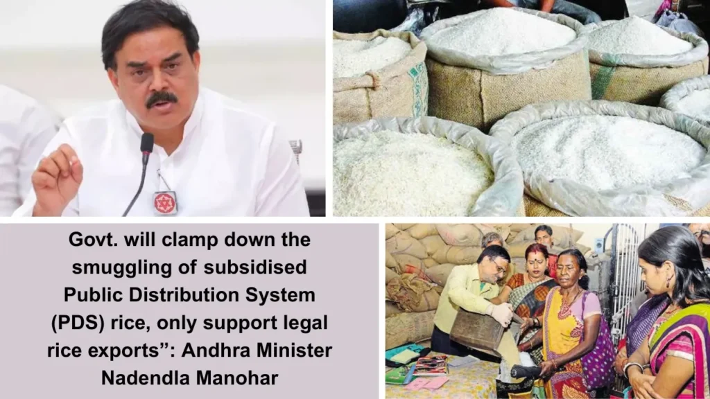 Andhra Minister Vows Crackdown on PDS Rice Smuggling
