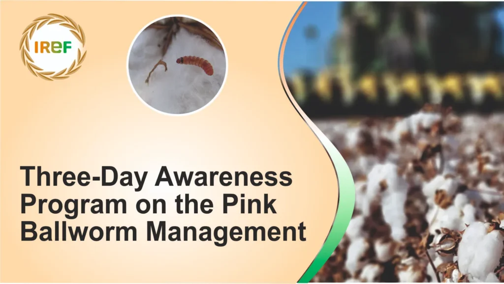 Three-Day Awareness Program on the Pink Ballworm mgnt for Farmers