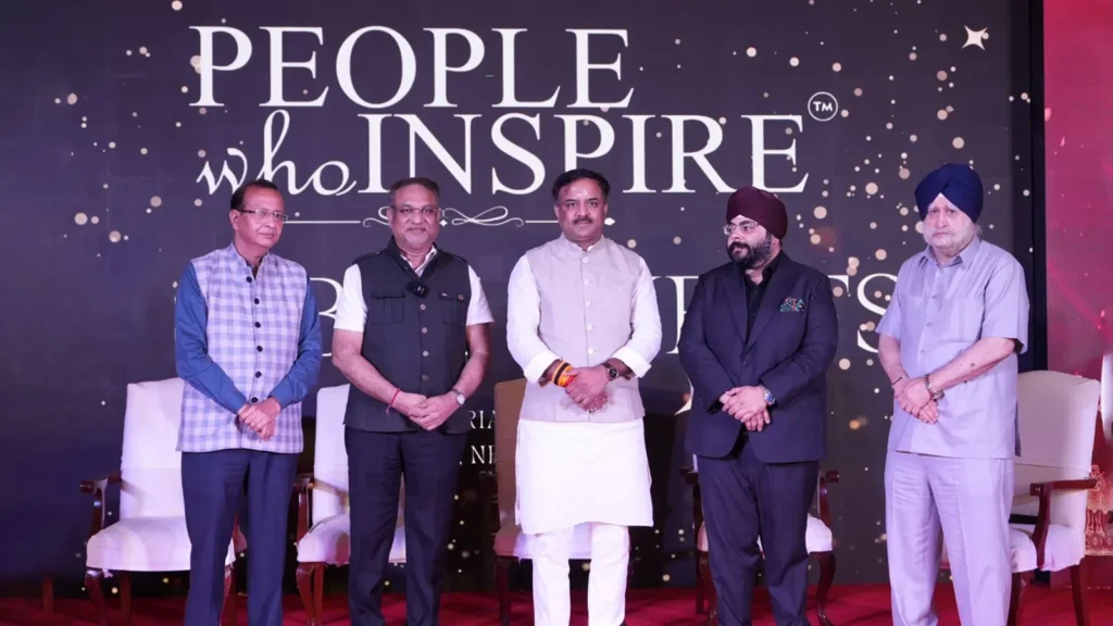 Dr. Prem Garg, IREF, National President felicitated with the People Who Inspires India Trophy