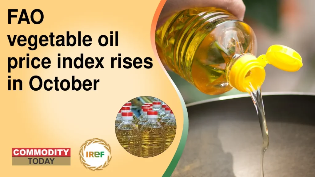 FAO Vegetable Oil Prices Index Rise in October