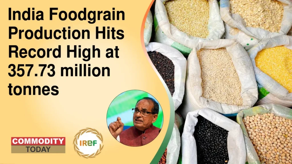 India Foodgrain Production Hits Record High at 357.73 million tonnes