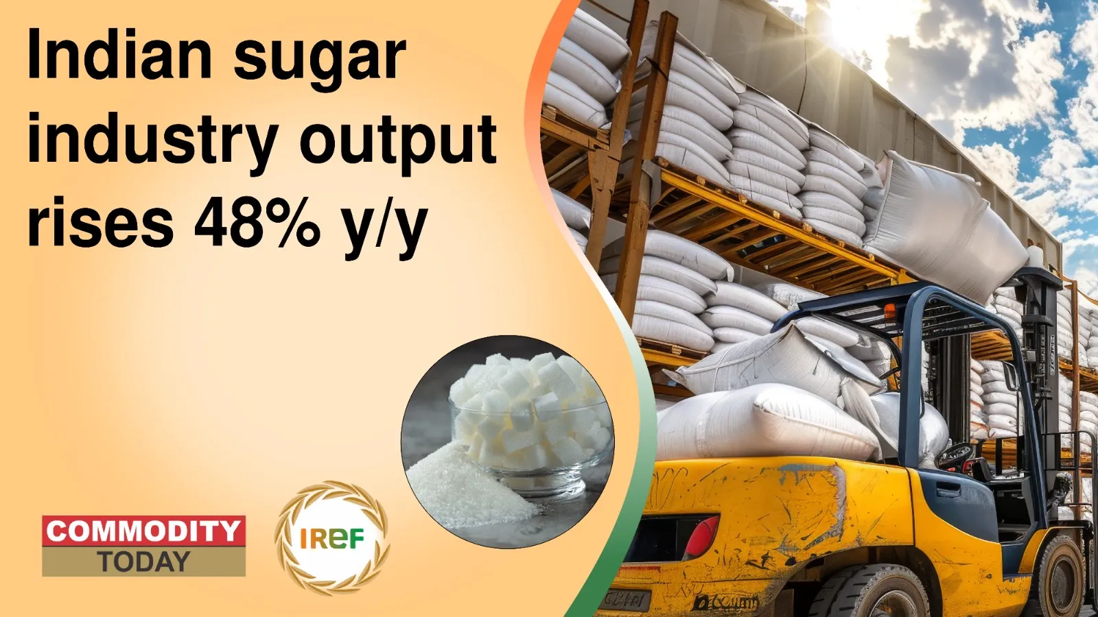 Indian sugar industry output rises 48%