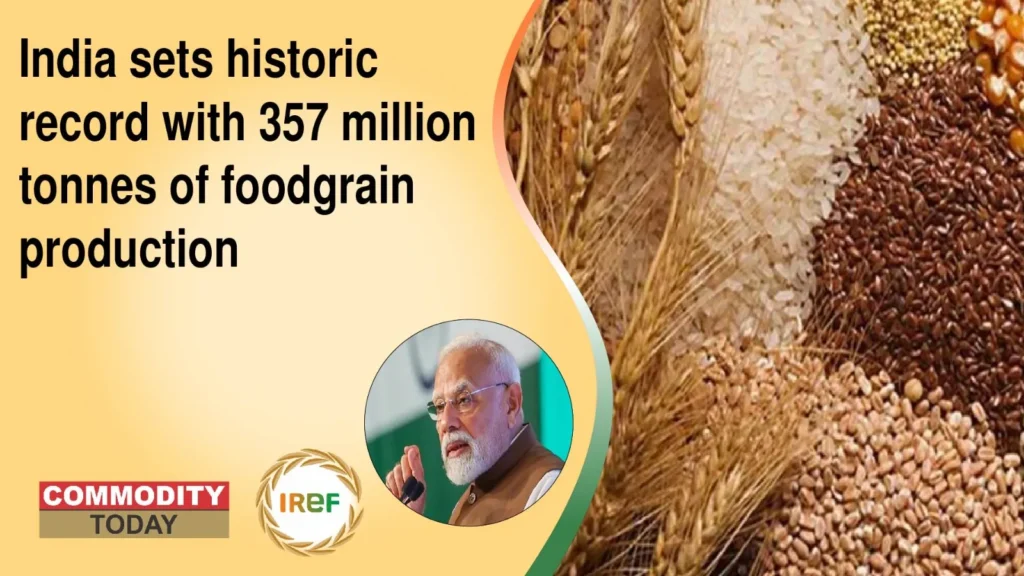 India sets historic record with 357 million tonnes of foodgrain production in 2025