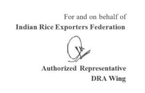 TRADE ADVISORY - INDIAN RICE EXPORTERS FEDERATION (IREF)